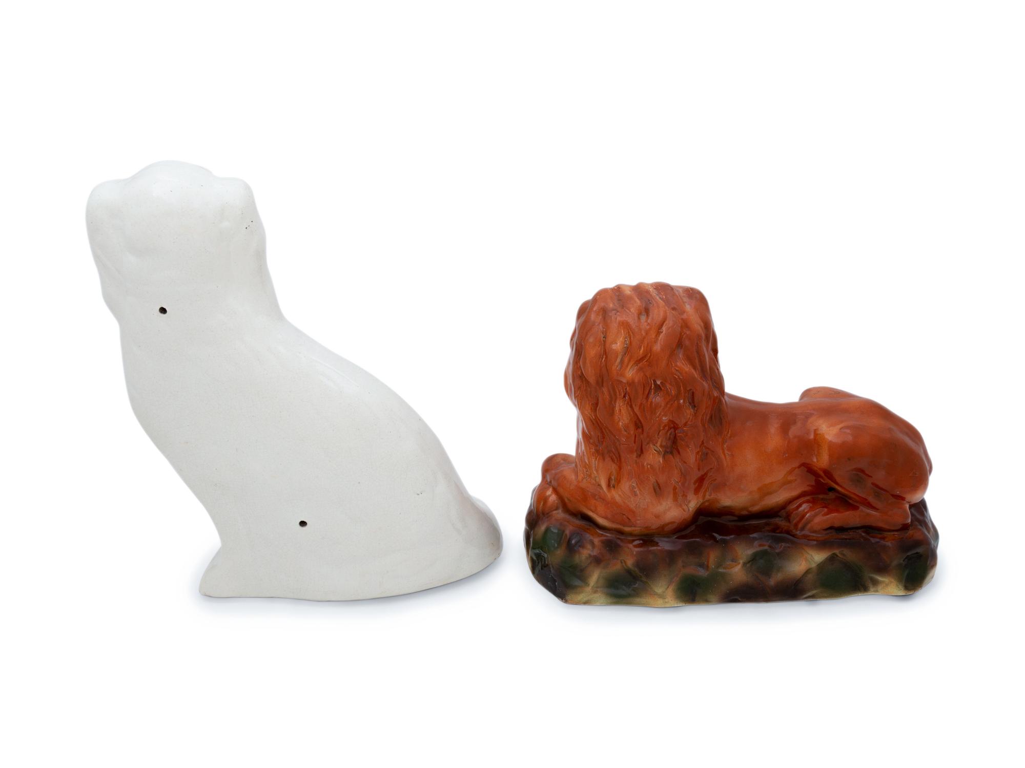 A Group of Four Staffordshire Animals