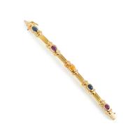 Yellow Gold and Multigem Bracelet