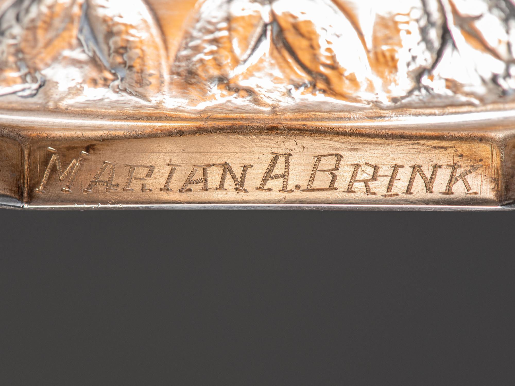 A Pair of American Repousse Silver Compotes