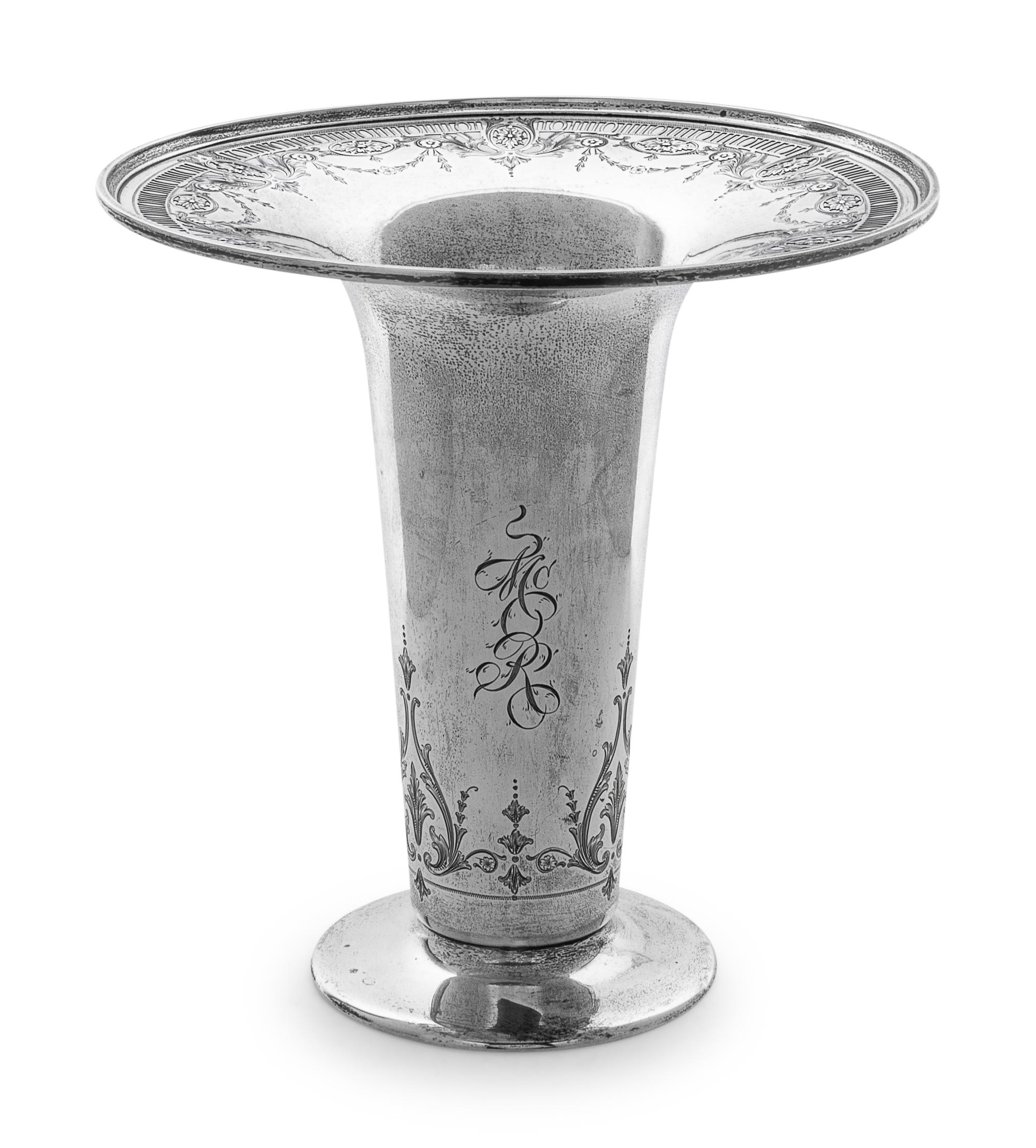 with wide flared rim.