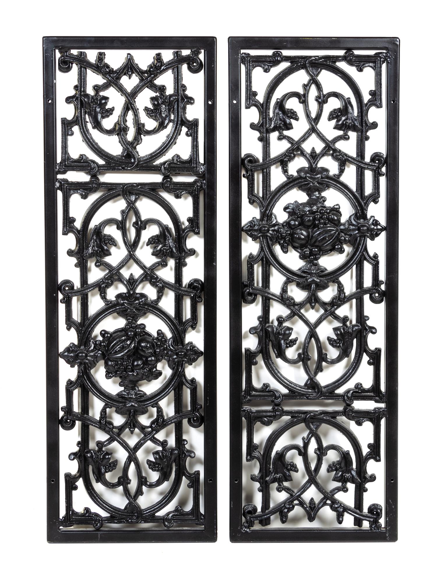 A Pair of Cast Iron Grates