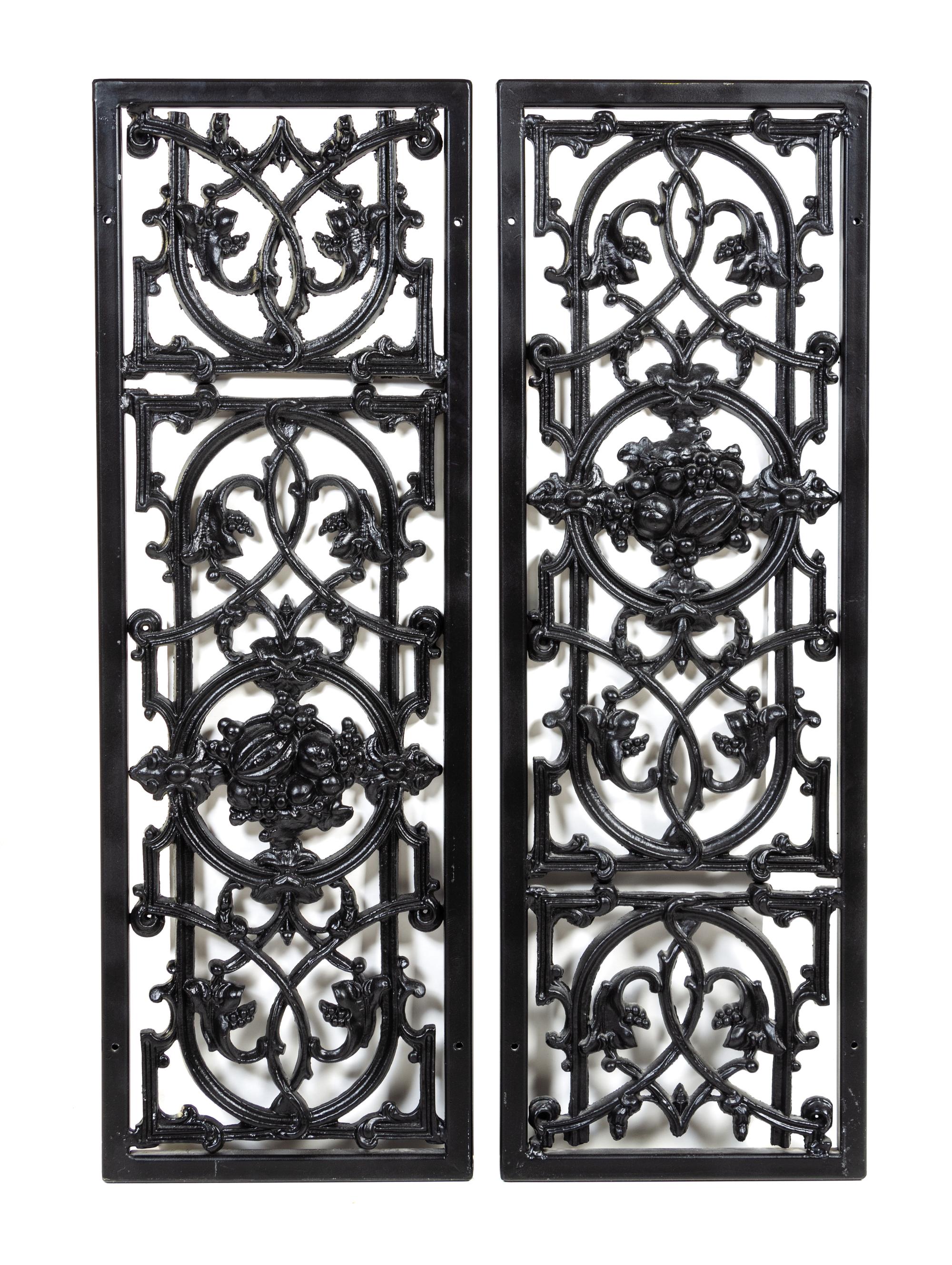 A Pair of Cast Iron Grates