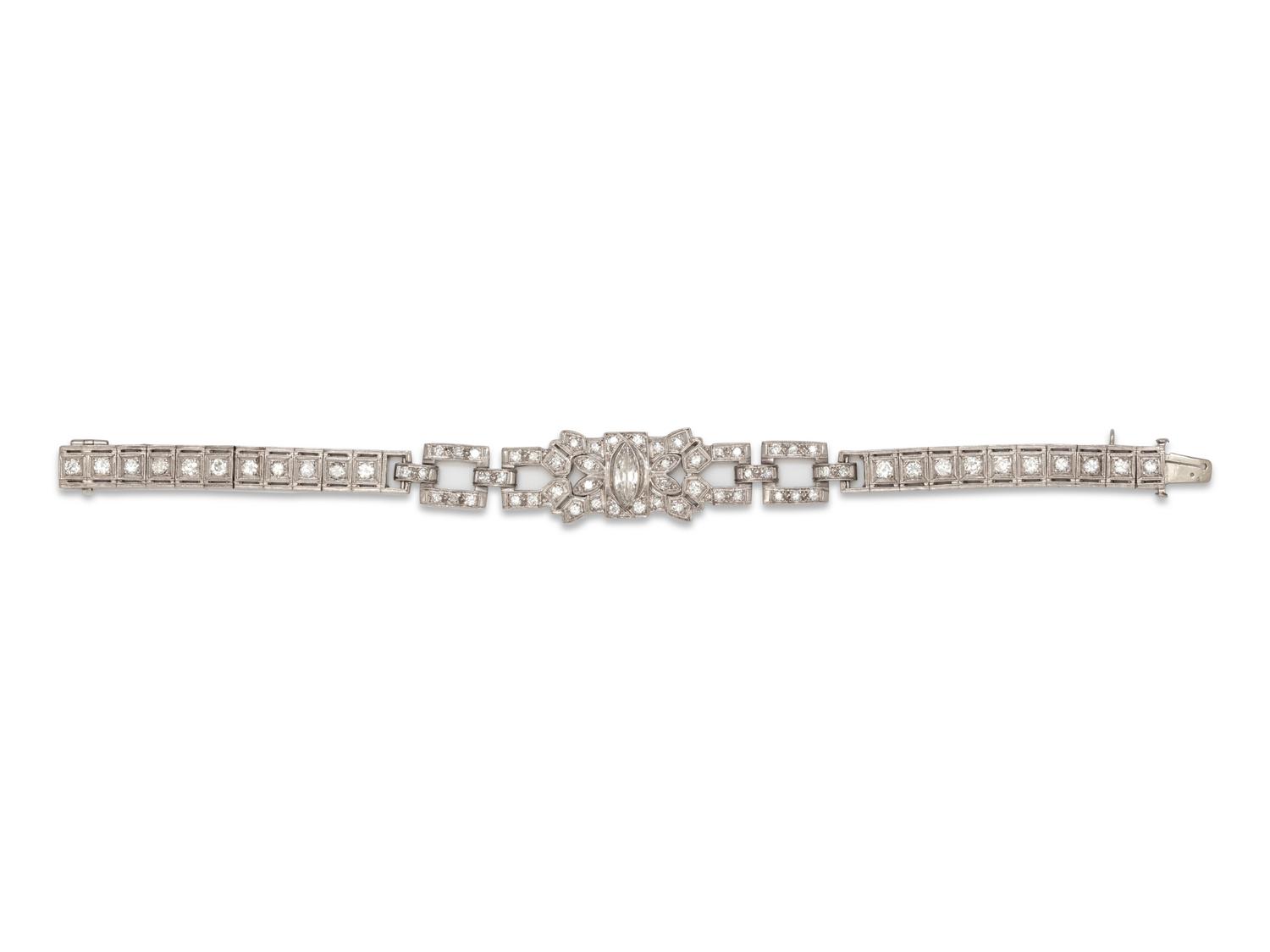 ART DECO, DIAMOND BRACELET