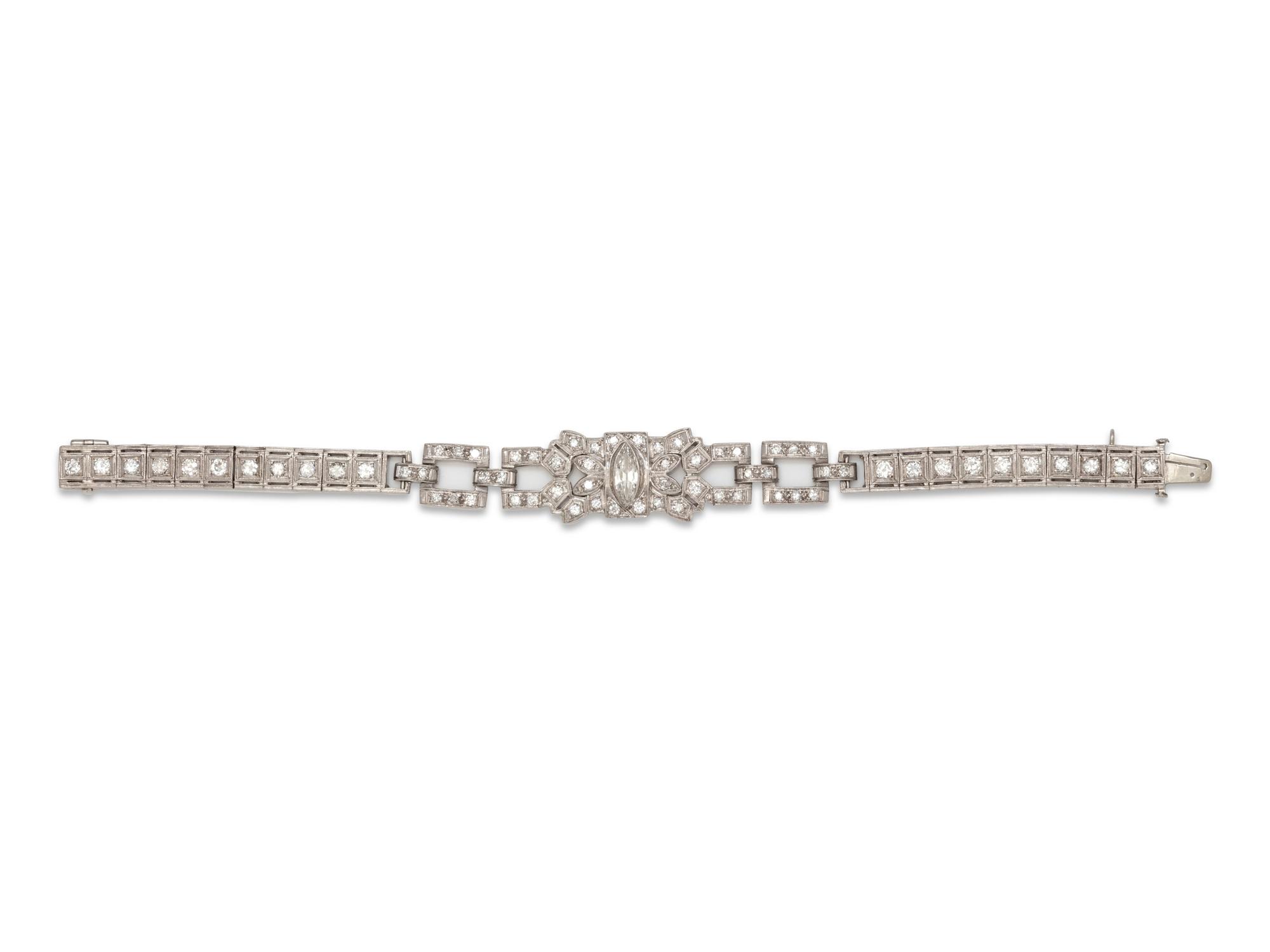 ART DECO, DIAMOND BRACELET