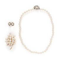 COLLECTION OF CULTURED PEARL JEWELRY