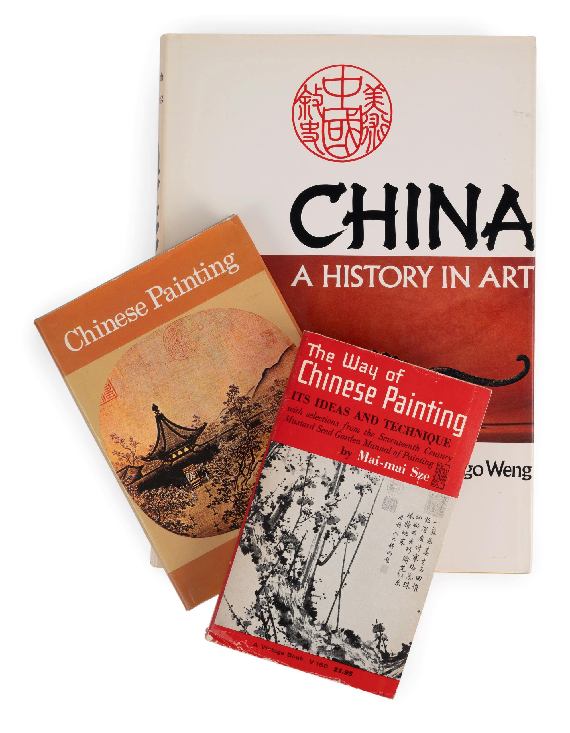 [CHINESE ART—REFERENCE] A large group of reference books and catalogues pertaining to Chinese art, with selected titles comprising: