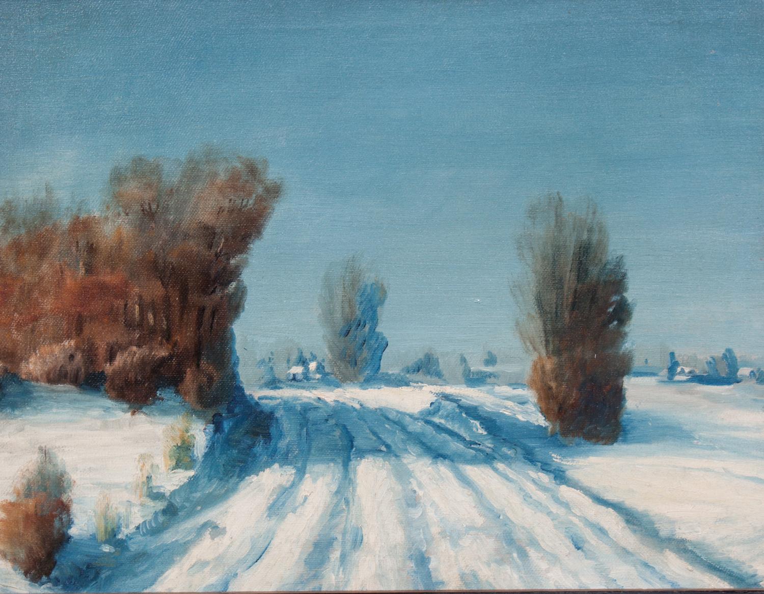 Artist Unknown, (early 20th century), A Snowy Road