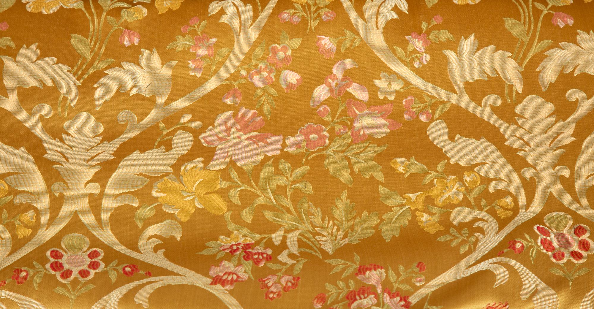 A Louis XV Style Caned Giltwood Settee