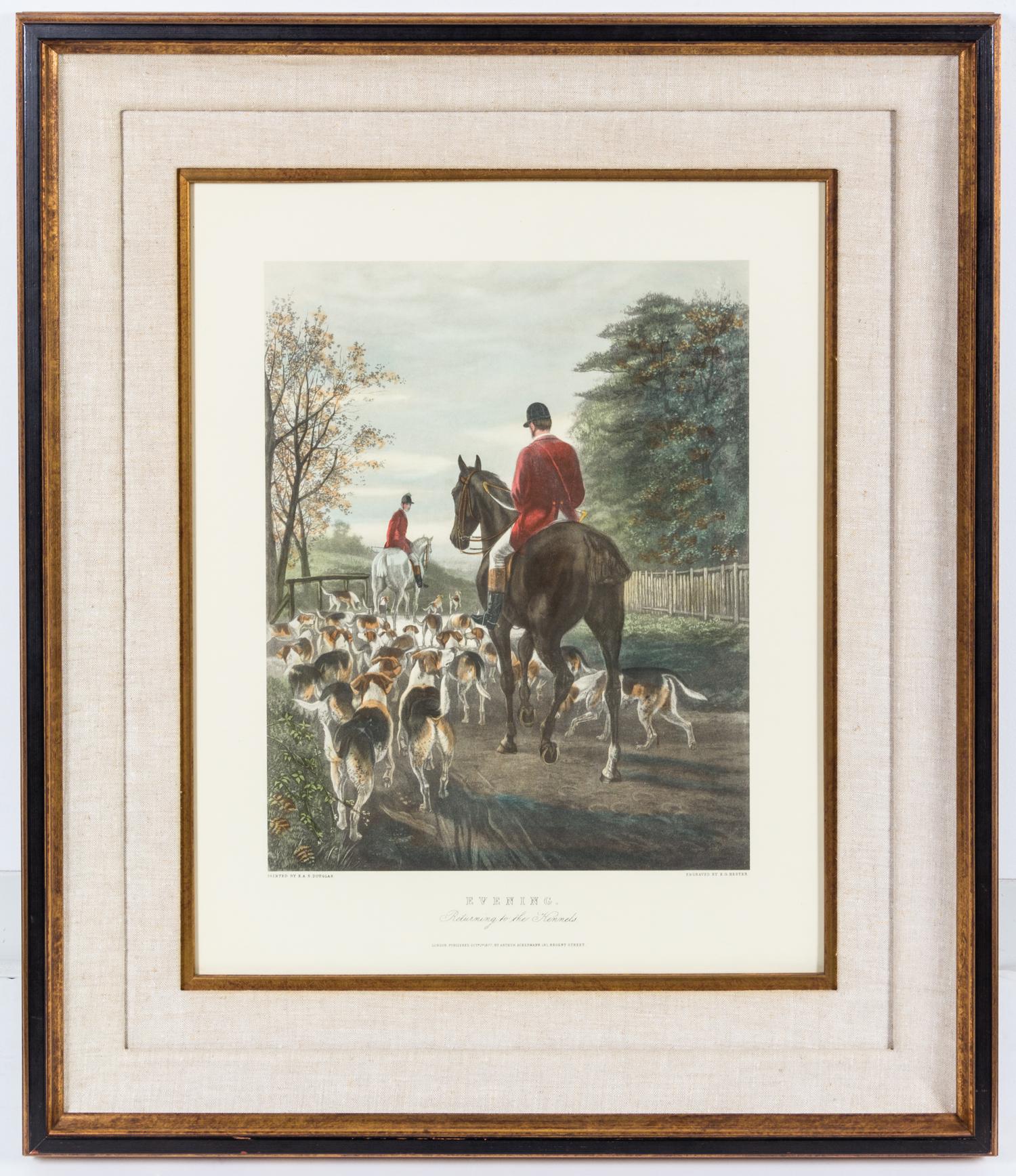 Two English Sporting Prints Height 25 1/2 x width 20 1/4 inches.