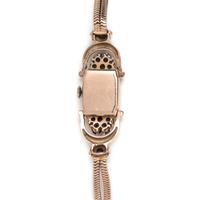 RETRO, 14K PINK GOLD, SAPPHIRE AND DIAMOND WRISTWATCH