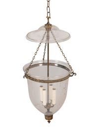 An Empire Style Glass Hall Lantern