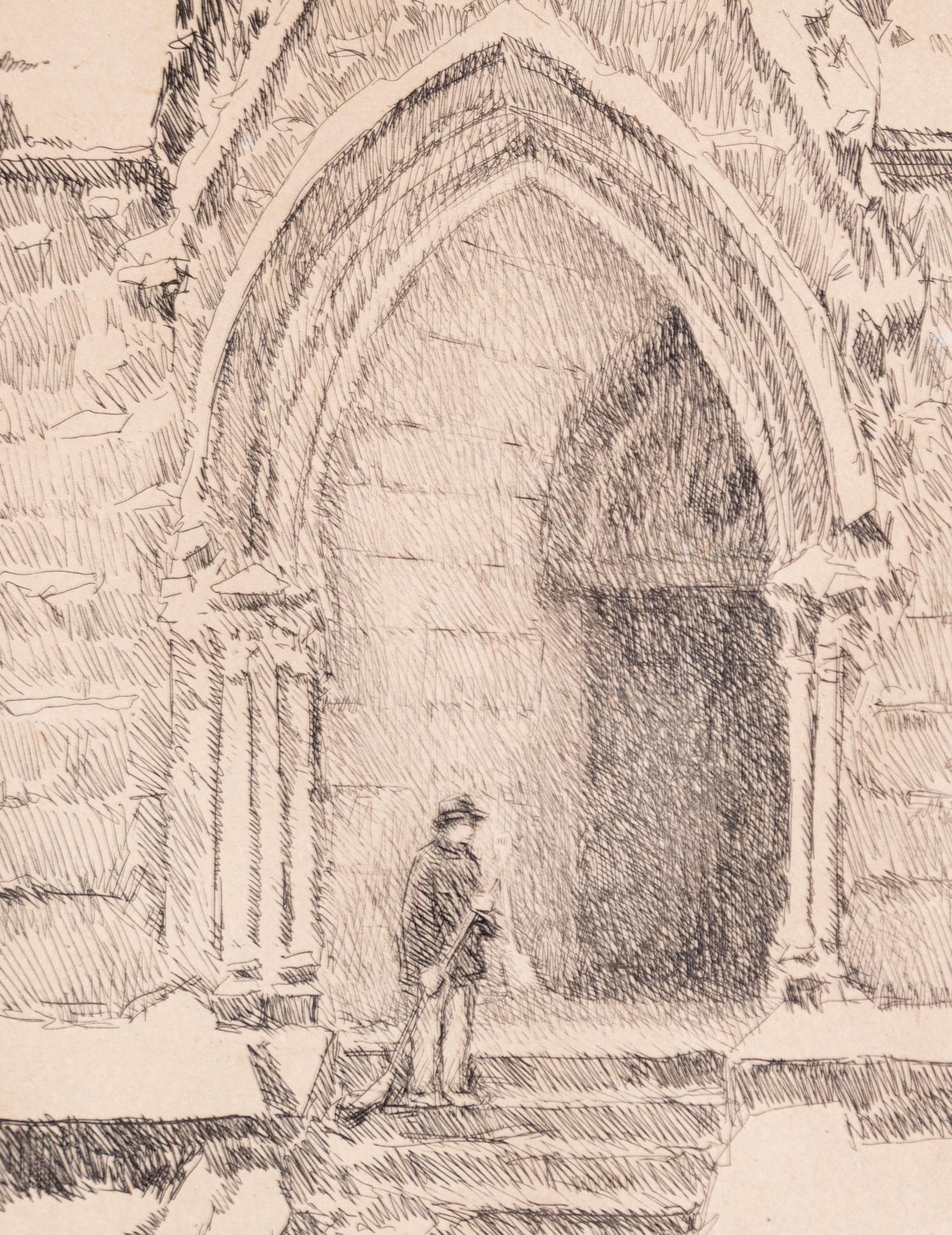 Church Doorway, Snow , 1916