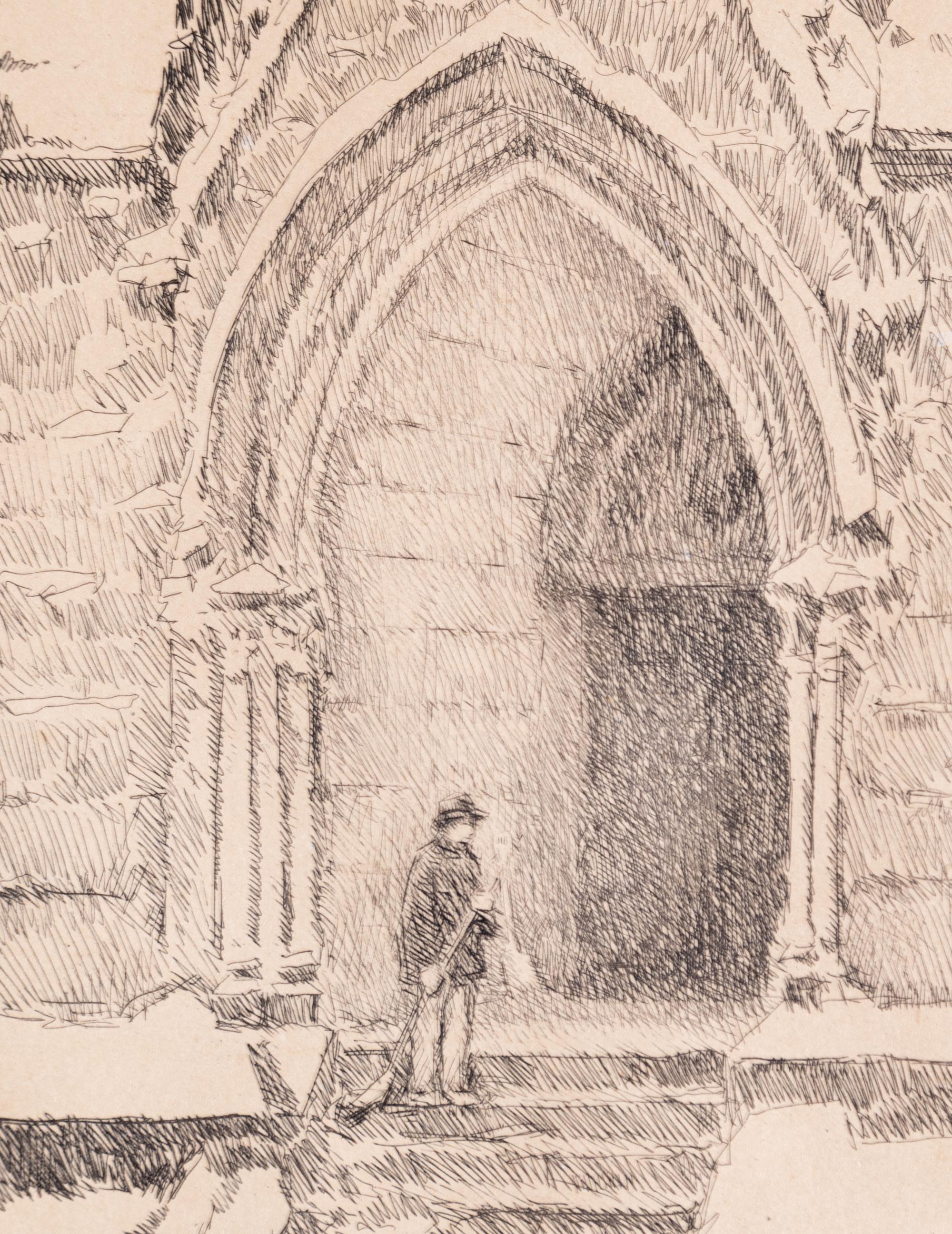 Church Doorway, Snow , 1916
