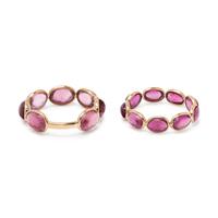COLLECTION OF PINK TOURMALINE RINGS