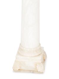 Two Carved Alabaster Lamps — 20TH CENTURY