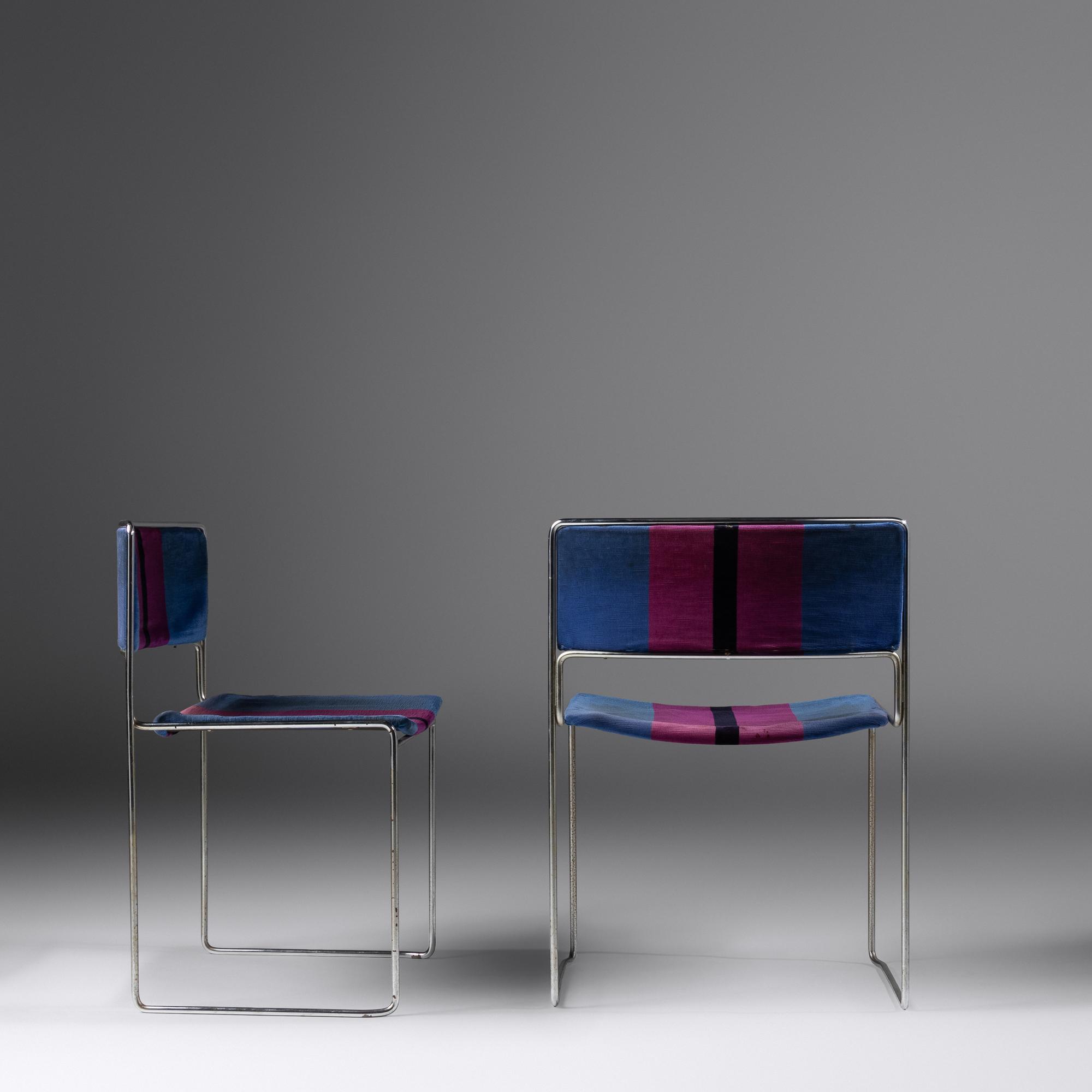 Set of Six Stacking Chairs, model FK90, c. 1965 Kill International, Germany