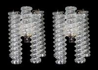 A Pair of Venini Glass Wall Sconces — MID-2OTH CENTURY