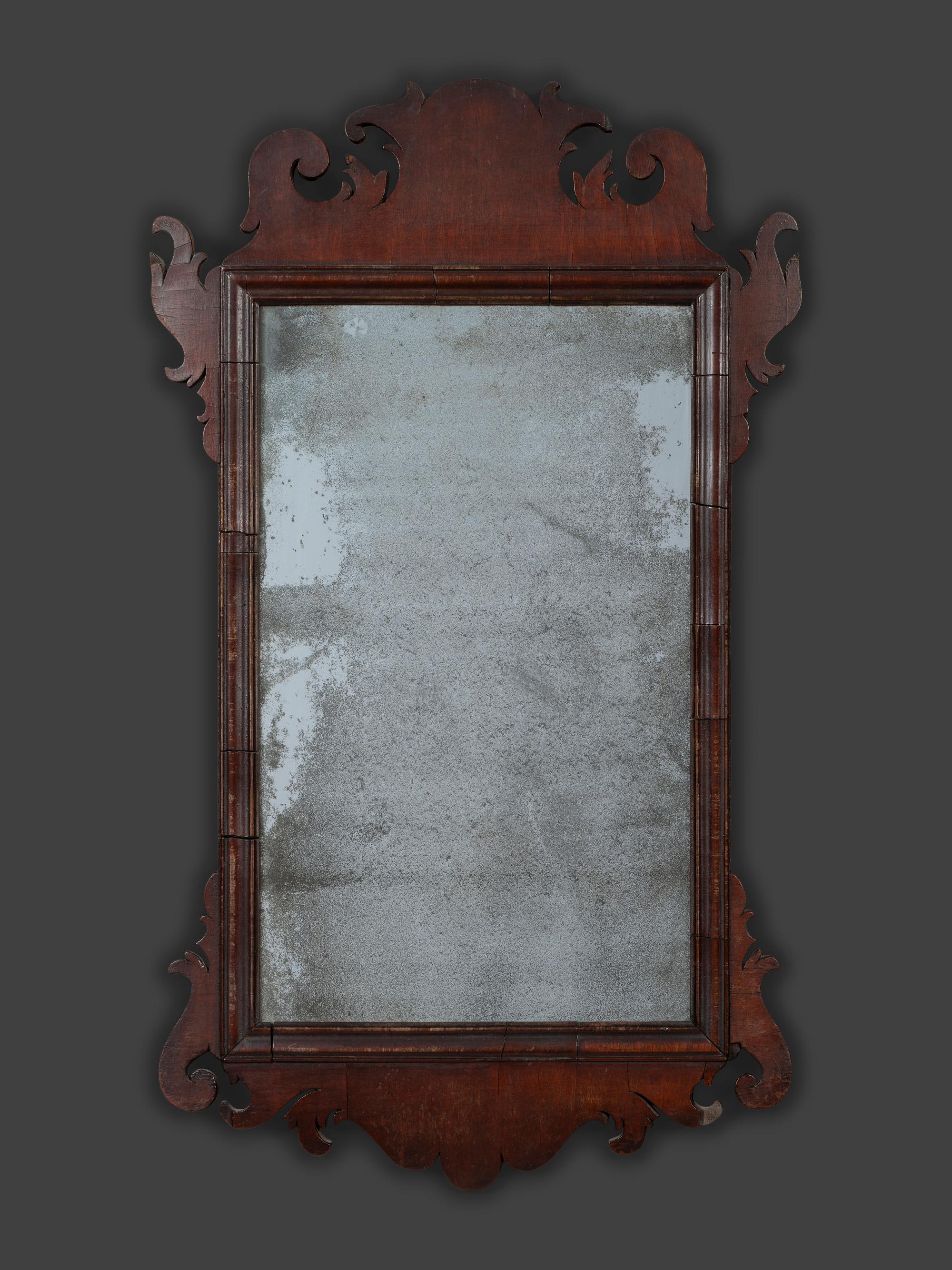 A Chippendale Mahogany Looking Glass