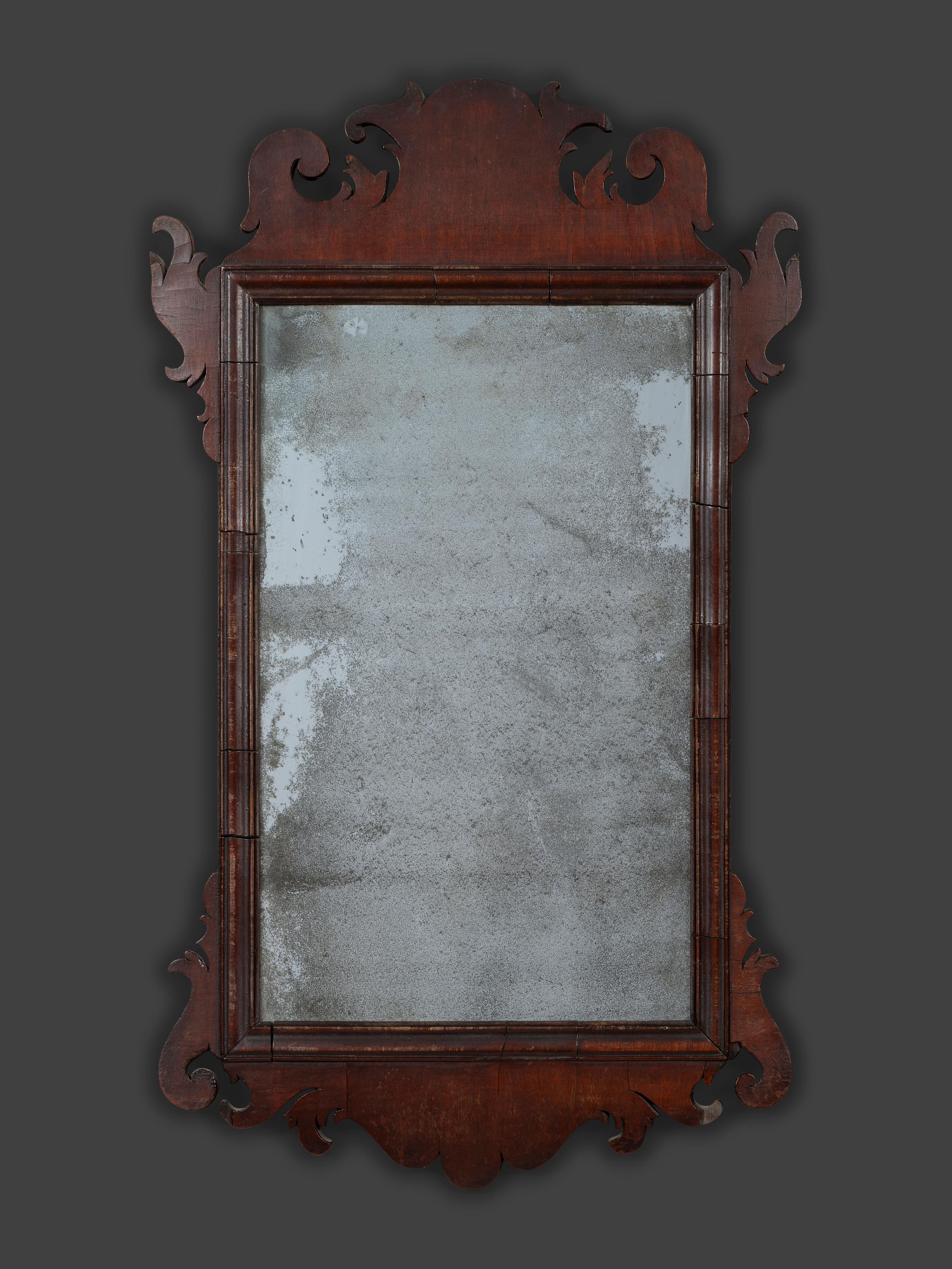 A Chippendale Mahogany Looking Glass
