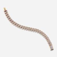 A diamond and gold bracelet