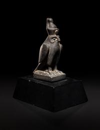 An Egyptian Basalt Falcon Horus