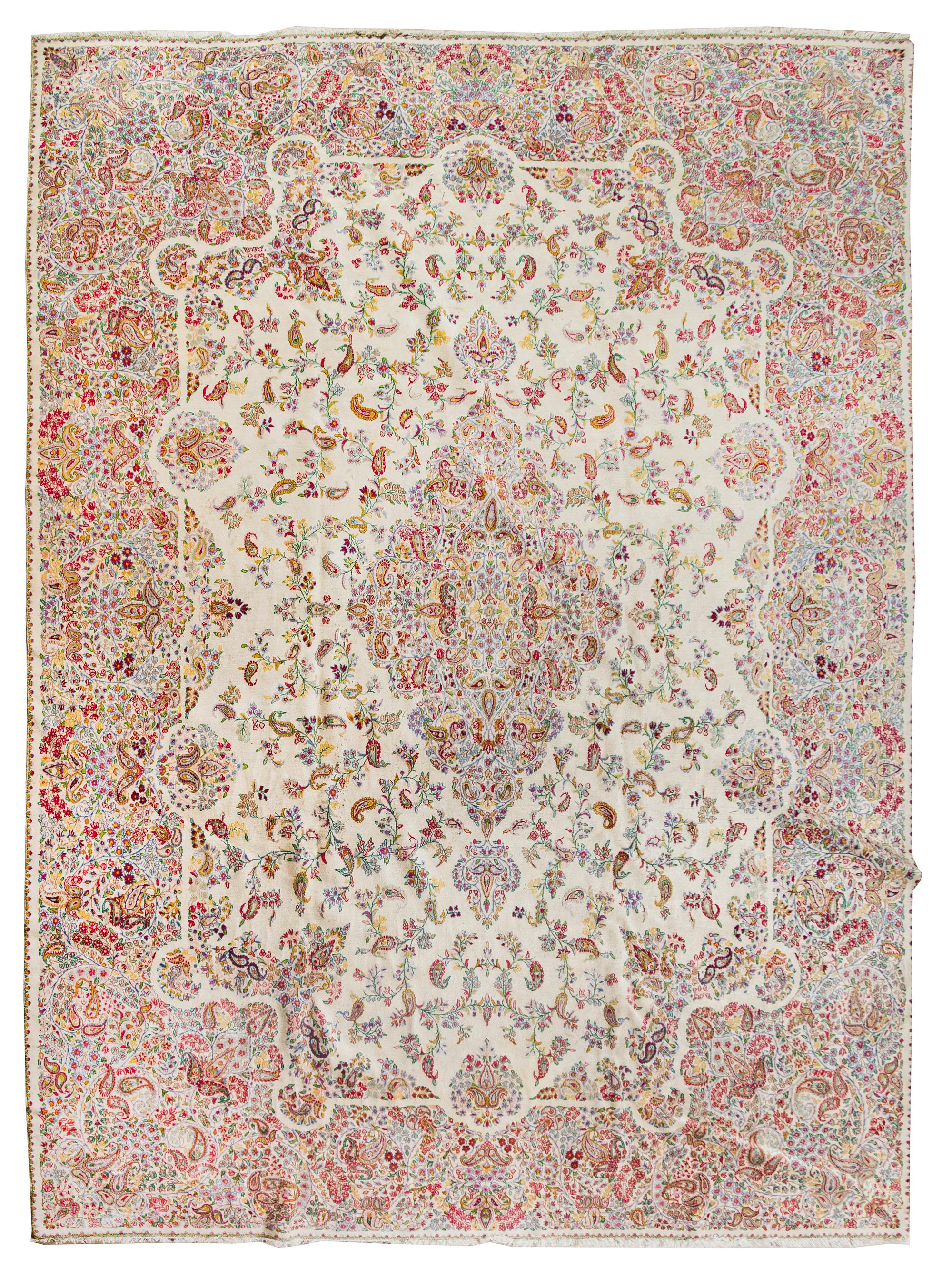 A Kirman Style Wool Rug 14 feet 7 inches x 9 feet 11 inches. — 20TH CENTURY