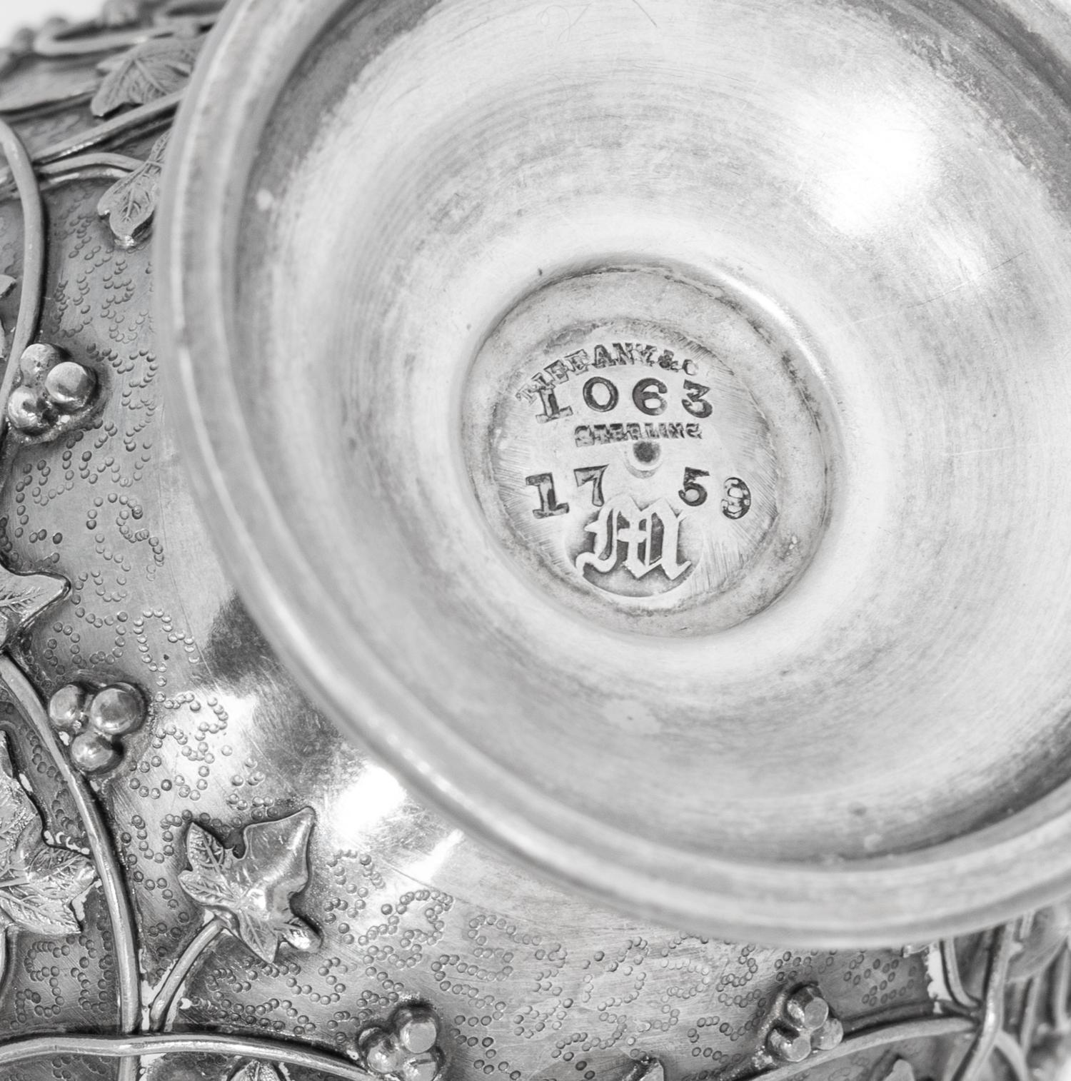 A Tiffany and Co. Bird and Ivy Silver Teacup
