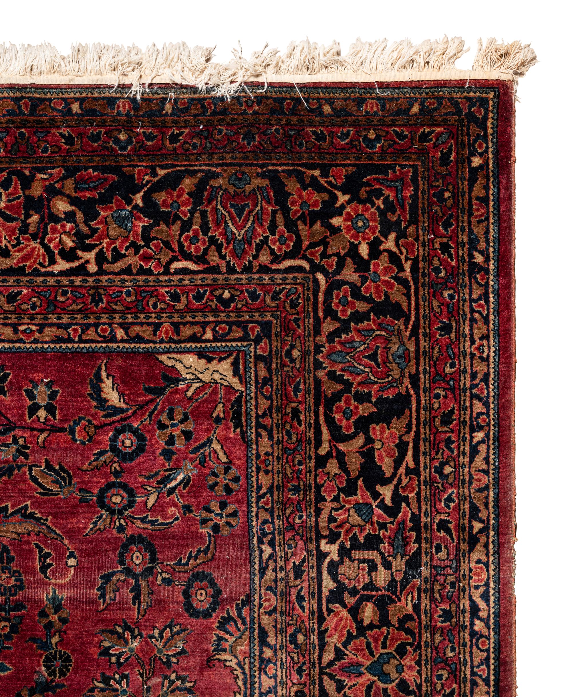 A Sarouk Wool Rug