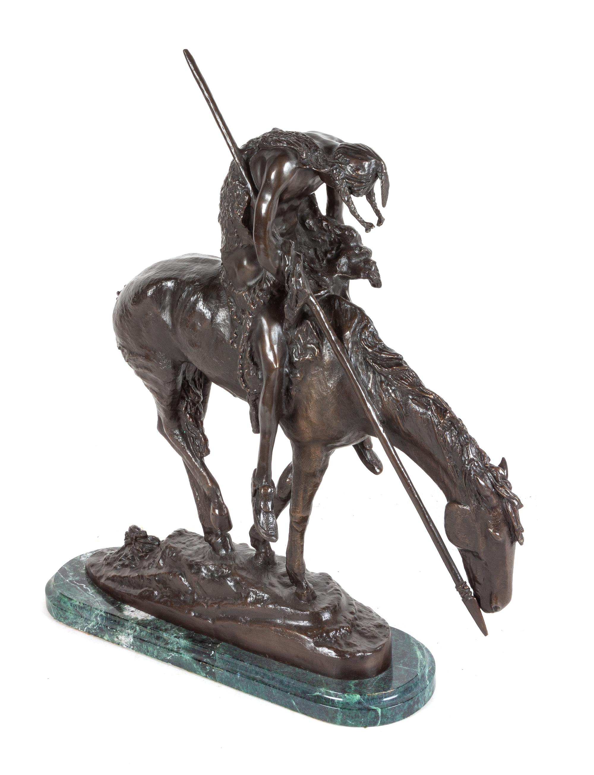 After, James Earl Fraser Height 33 x length 29 x width 7 1/2 inches — (American, 1876-1953)