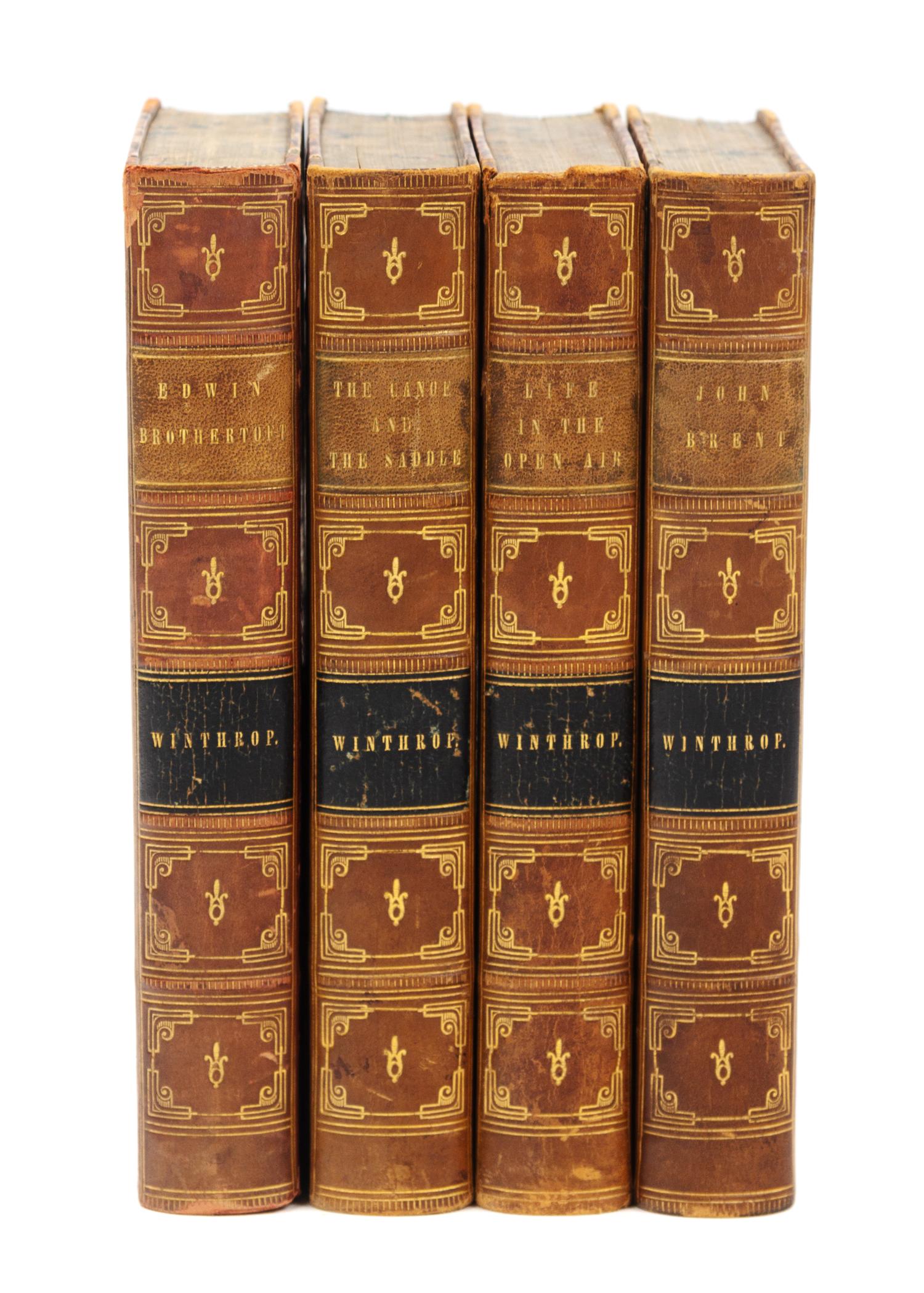 WINTHROP, Theodore (1828-1861). Works. Boston: Ticknor and Fields, 1864-1866.
