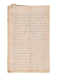 [ENSLAVEMENT]. Manuscript list of rules for servants, including "stand in fear" of farm manager.