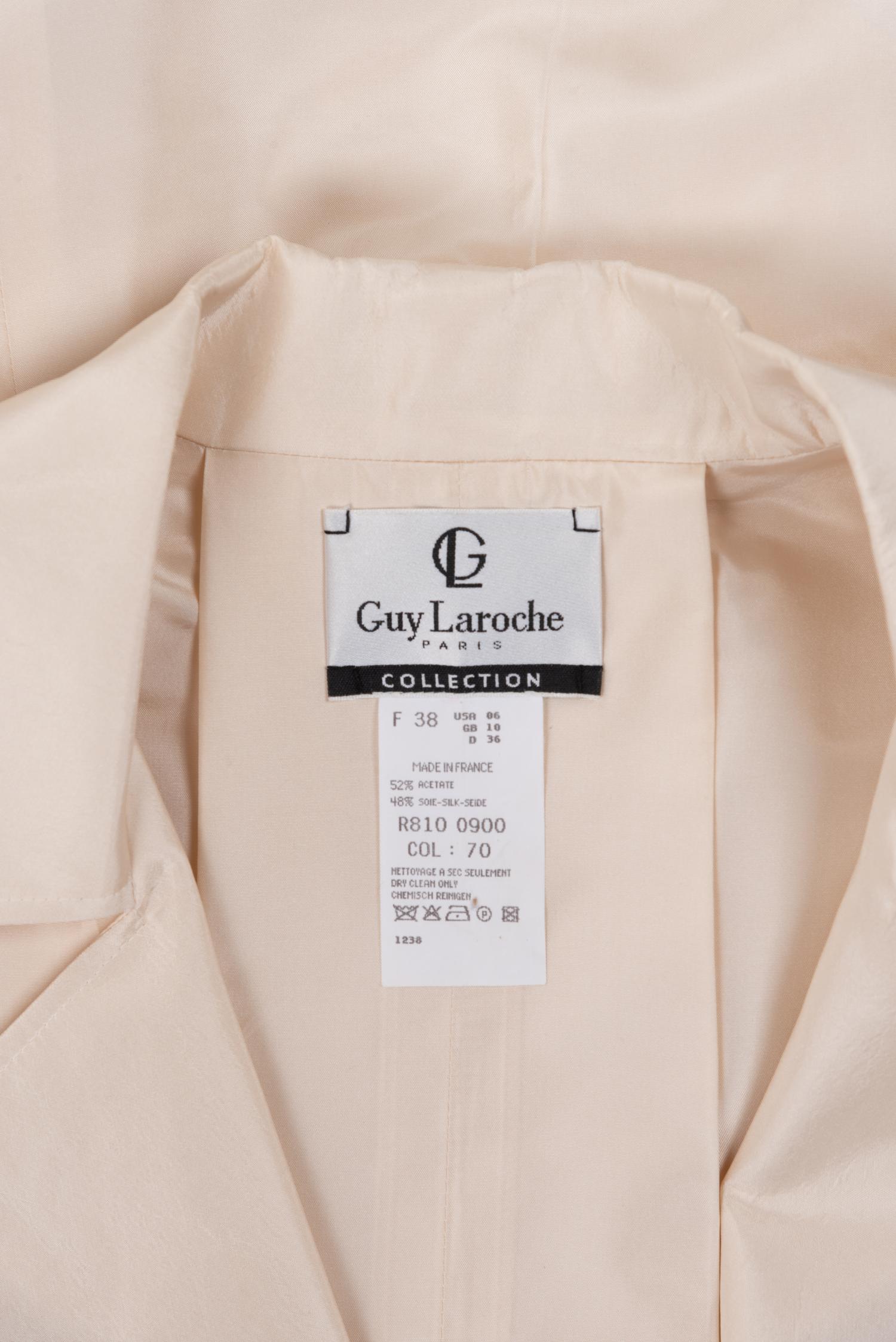 Guy Laroche Silk Taffeta Opera Coat