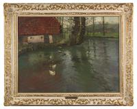 The River Canche, by Montreuil-sur-Mer, 1895