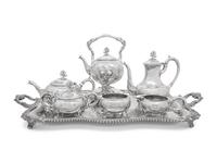 An American Silver Six-Piece Tea and Coffee Service