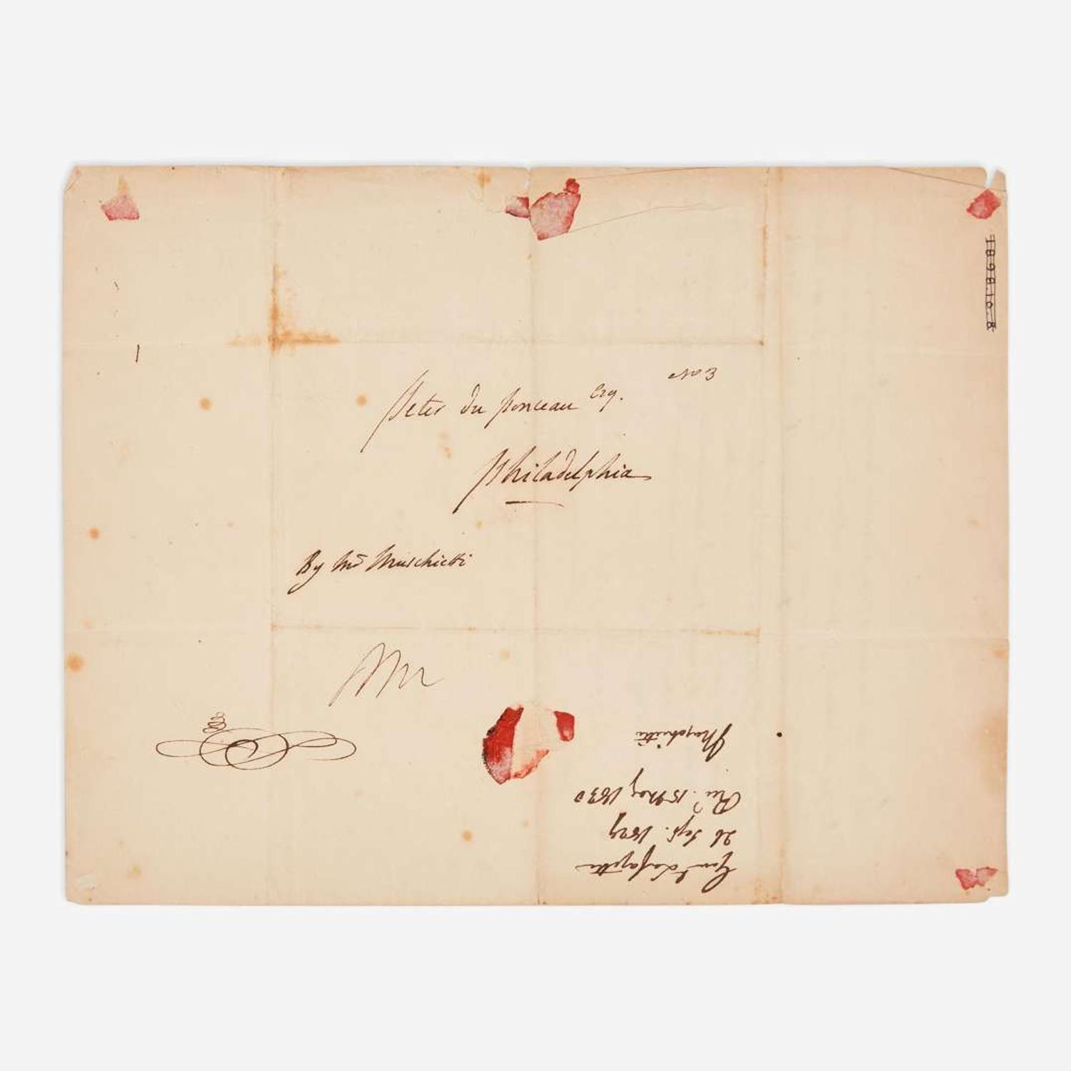 [Americana] Lafayette, Marquis de Autograph Letter, signed