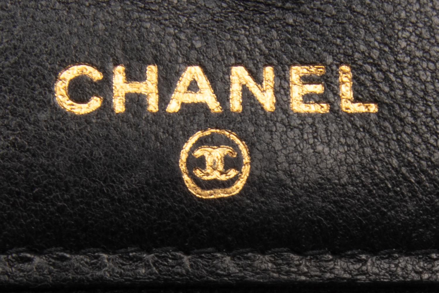 Chanel Timeless Wallet On Chain in Black Caviar Leather