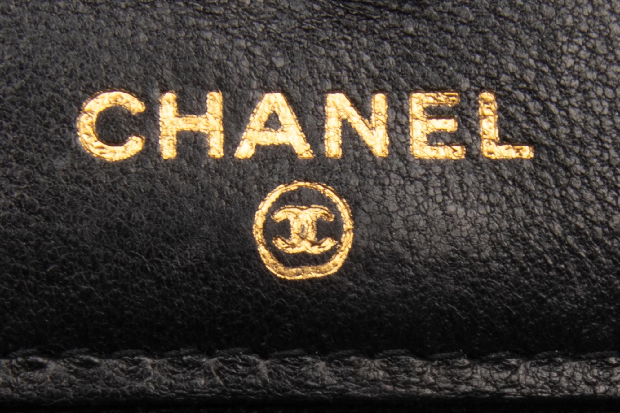 Chanel Timeless Wallet On Chain in Black Caviar Leather