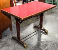 A French Cafe Table Height 29 x width 39 1/4 x depth 24 inches. — 20TH CENTURY
