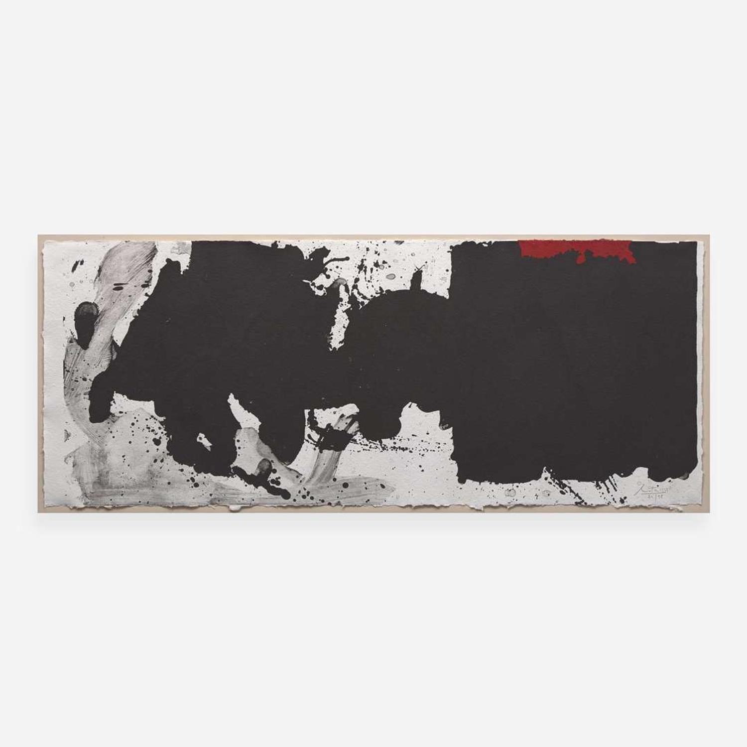 Robert Motherwell (American, 1915-1991) Black with No Way Out