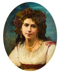 Constant Mayer, (American/French, 1832–1911), Portrait of a Lady, 1872
