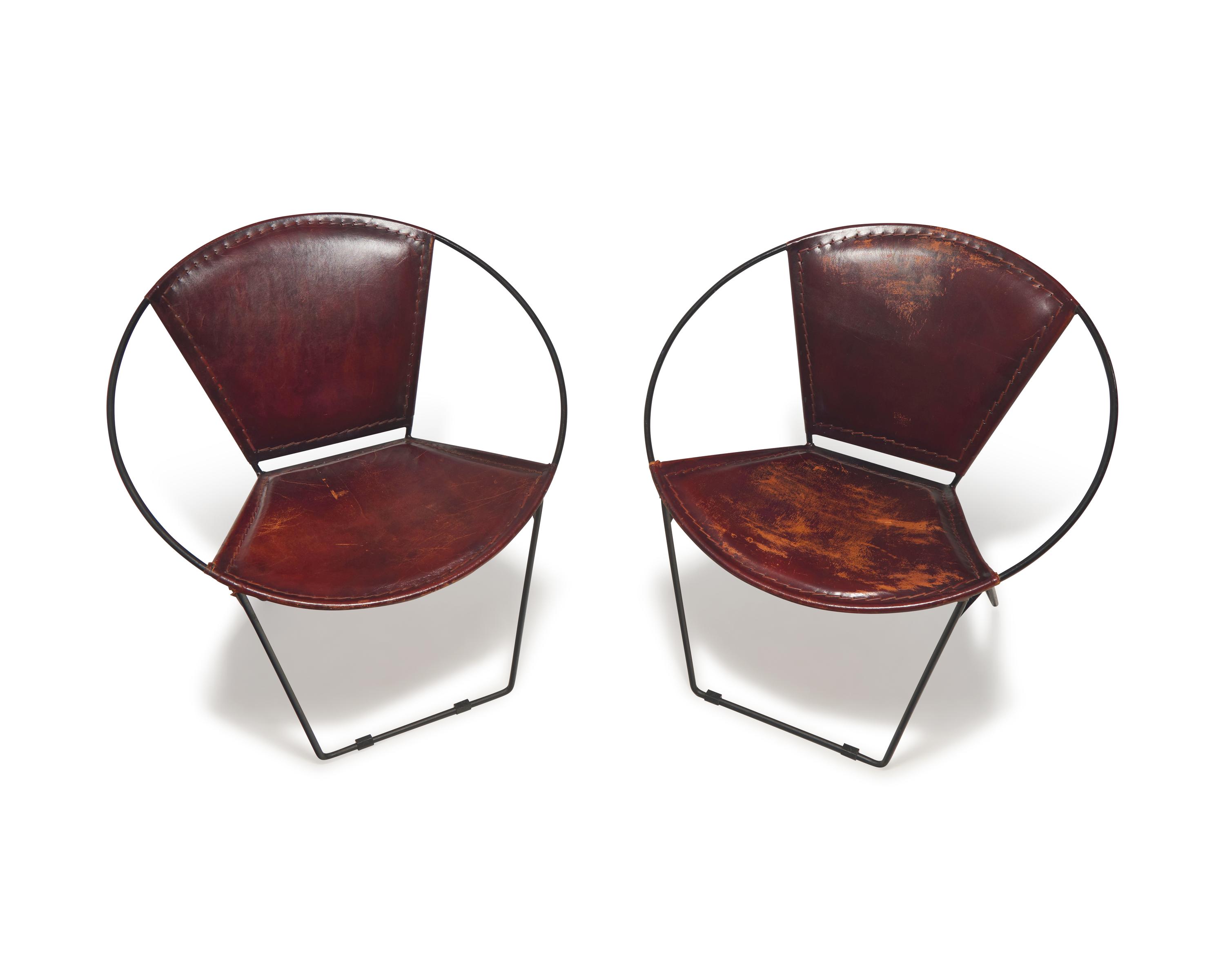 Pair of Hoop Chairs for Riley Wolff c. 1950