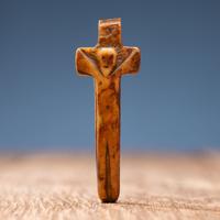 Carved Bone Crucifix