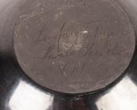 Blackware Pottery Jar, with Bear Paw Design
