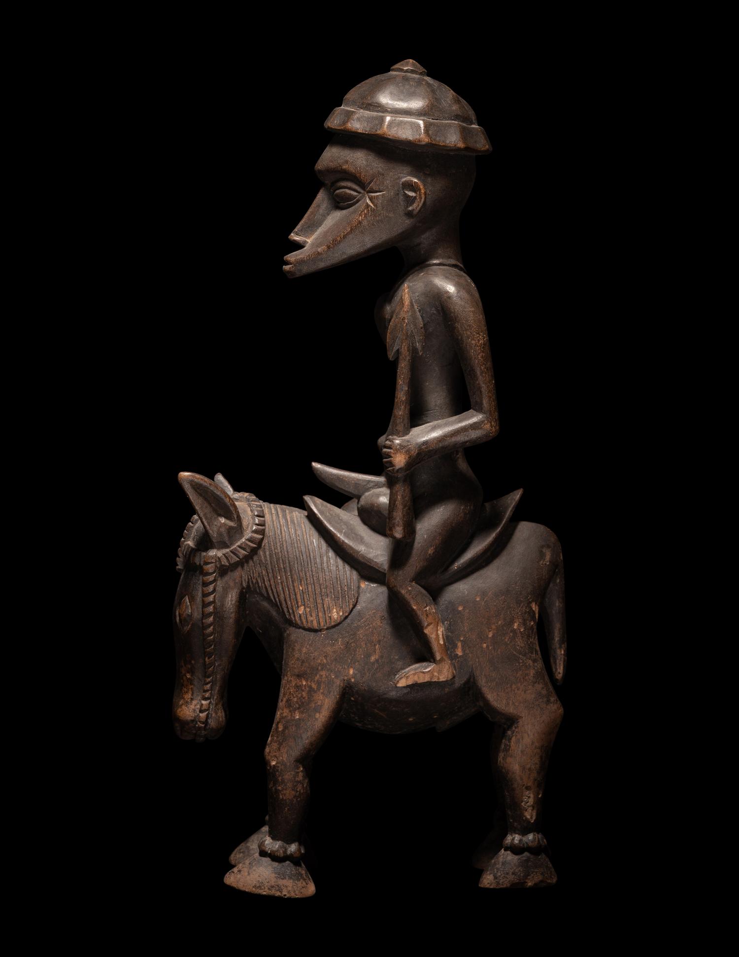 A Senufo Wood Equestrian Figure