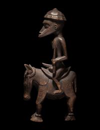 A Senufo Wood Equestrian Figure