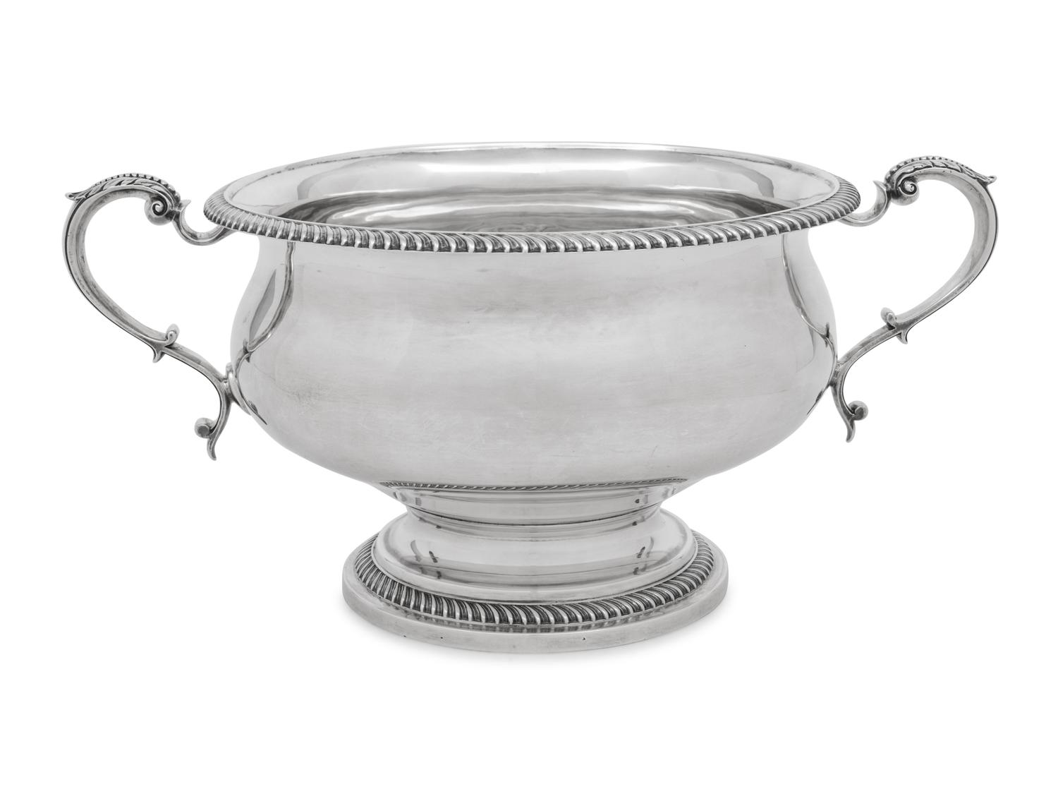 An English Silver Punch Bowl