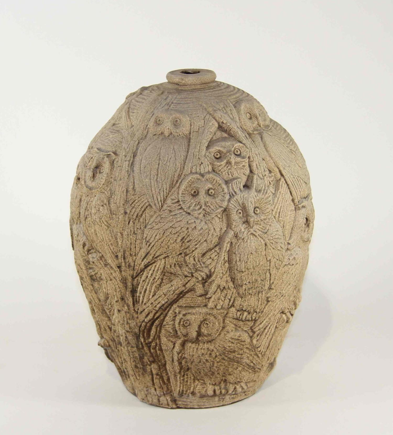 A Haeger Pottery Stoneware Vase Height 15 inches.