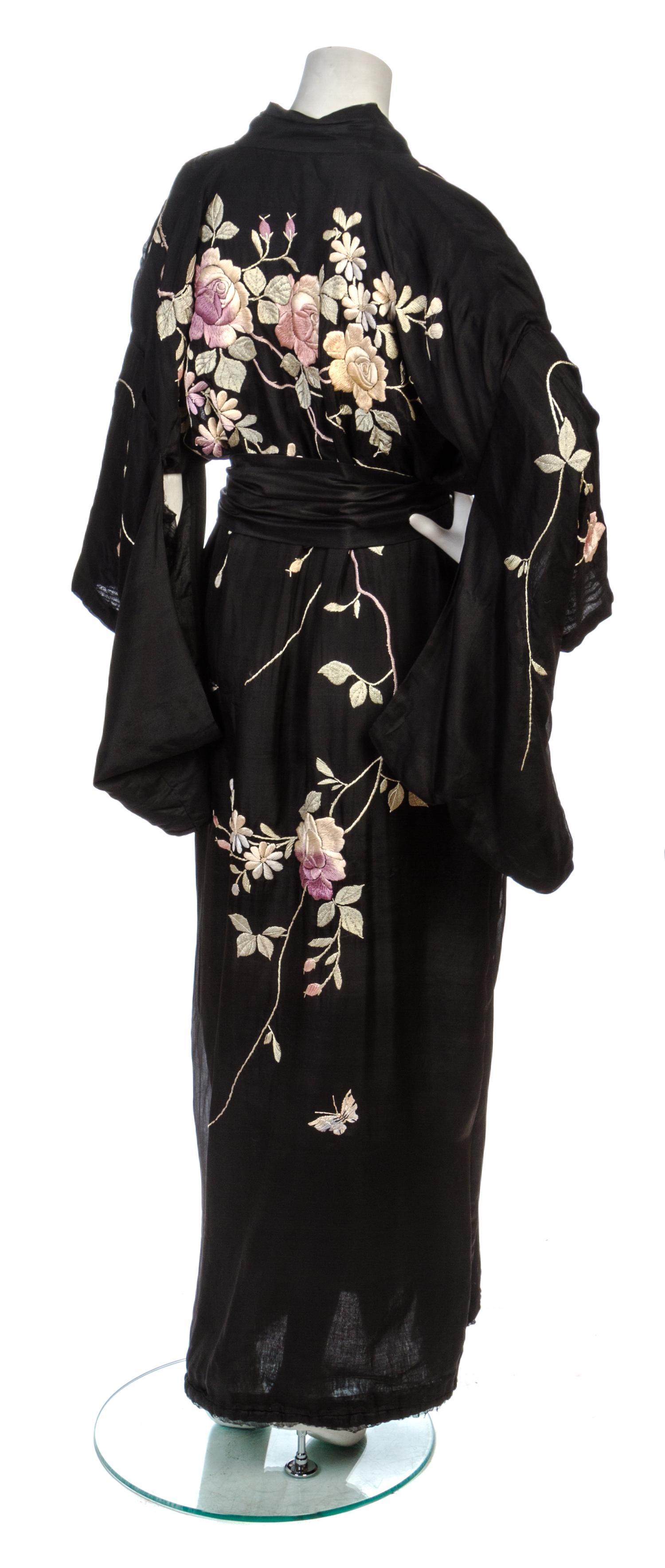 A Black Silk Kimono,