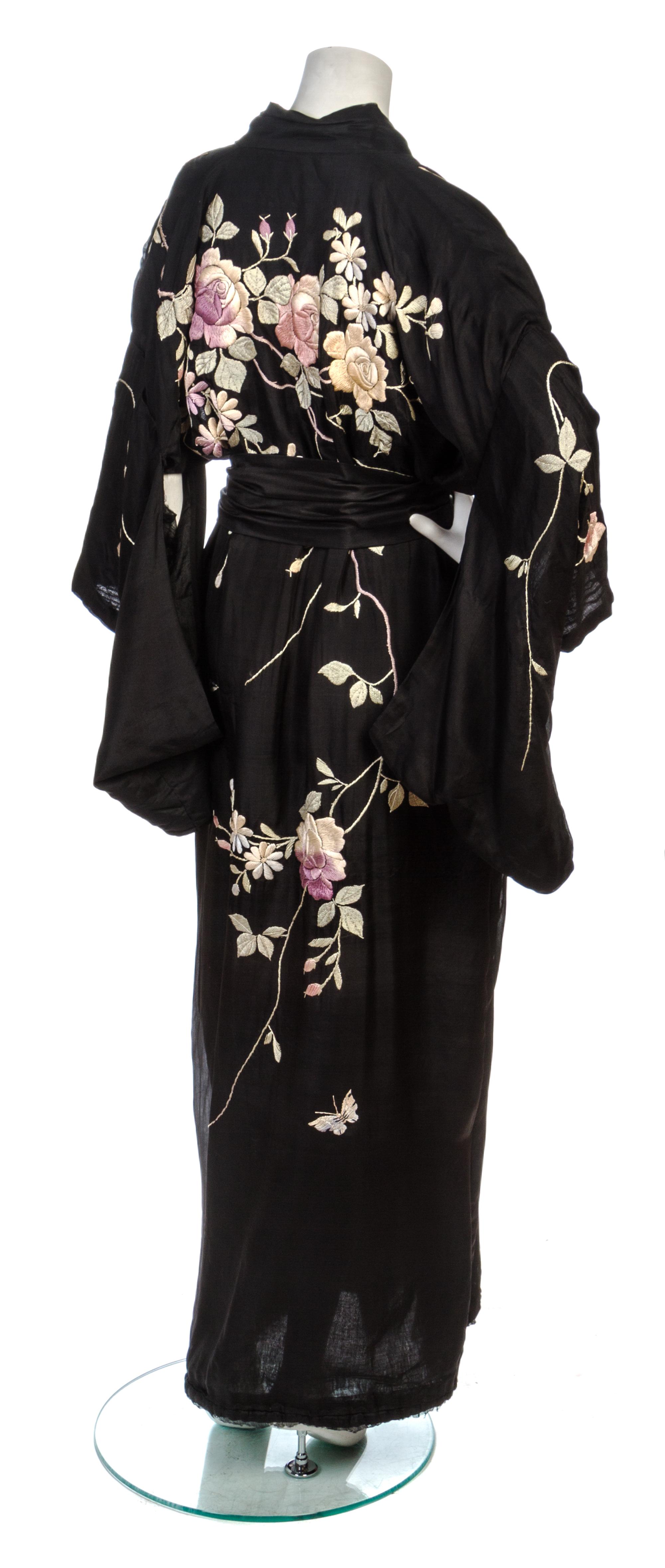 A Black Silk Kimono,