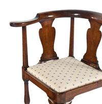 A George III Mahogany Corner Chair